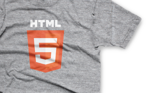 New HTML5 Logo T-shirts